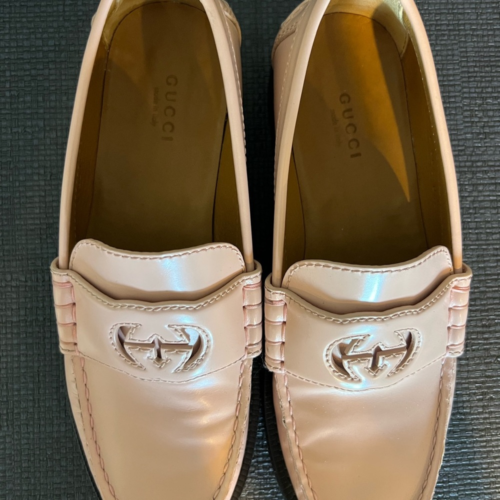 Gucci Women's Blush Pink Slip-On Loafers